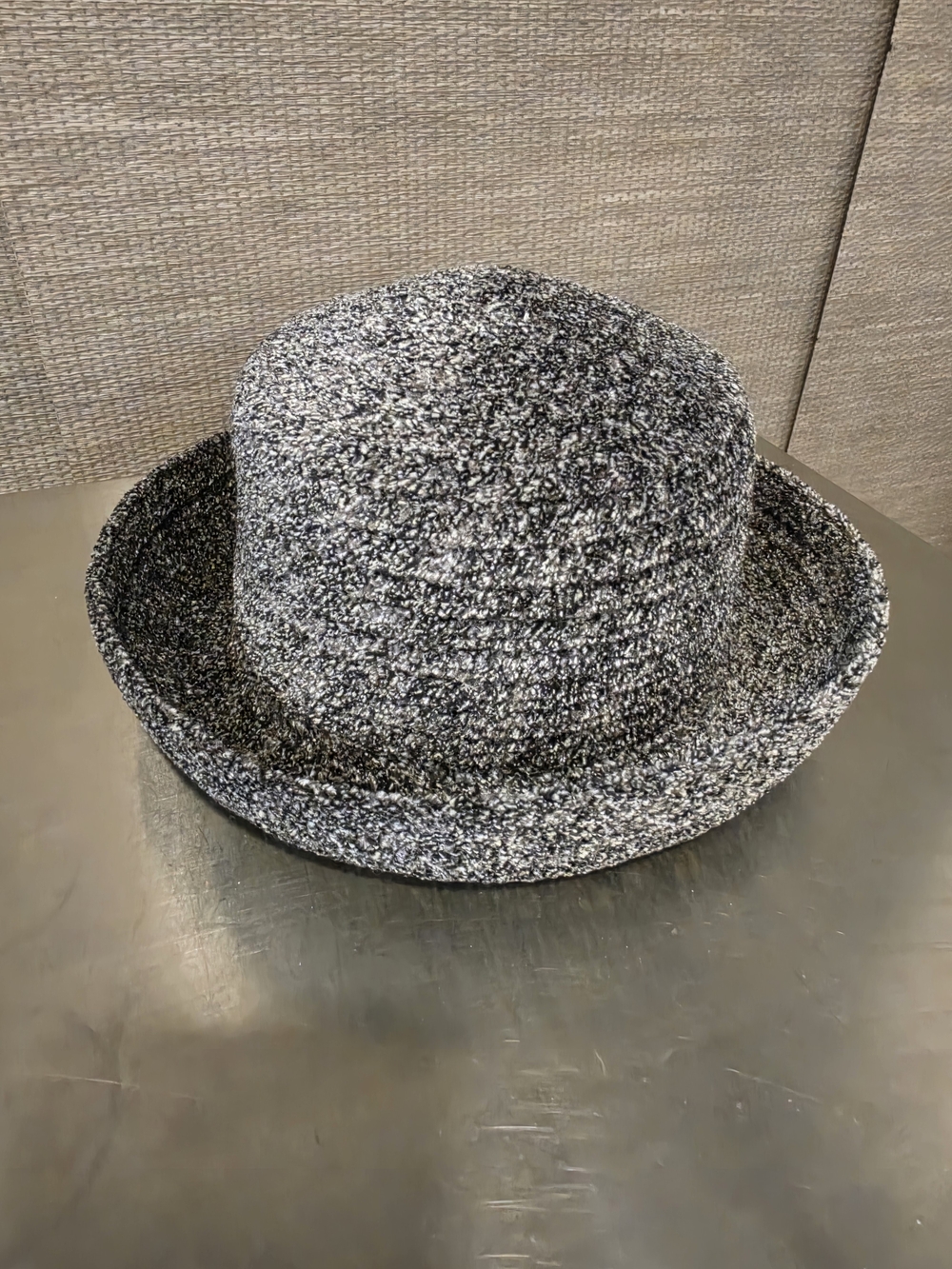 Betmar New York 75th Anniversary Marled Bouclé Knit Cloche Bucket Hat